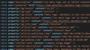 Meta tags